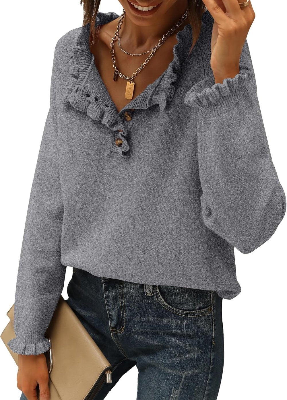 The PetalKnit Sweater - Effortless Feminine Charm - 50% OFF