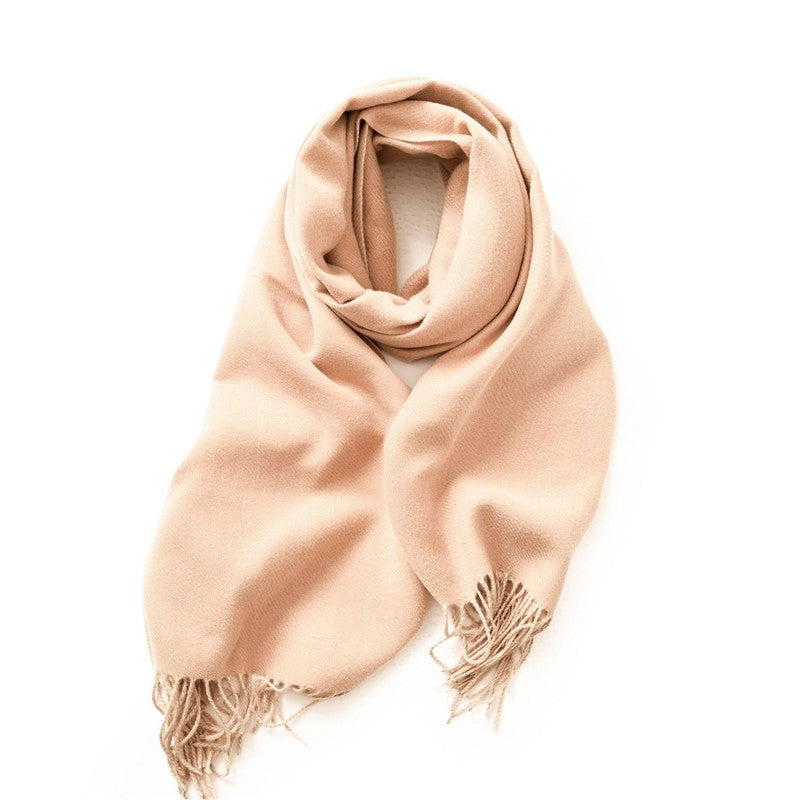 Solid Color Imitation Cashmere Warm Shawl Scarf