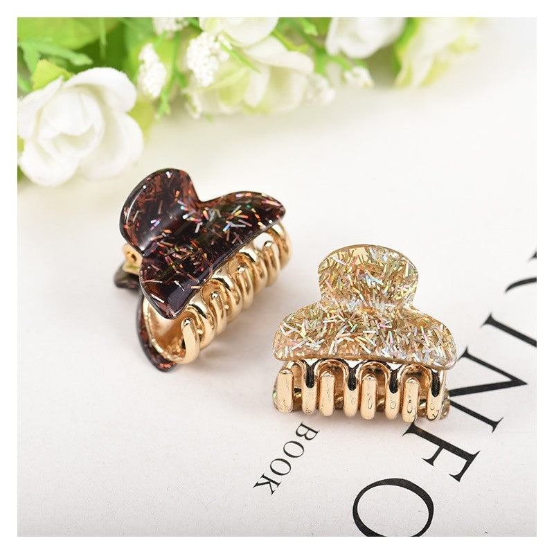 Tinsel Detail Acrylic Hair Claw Clip