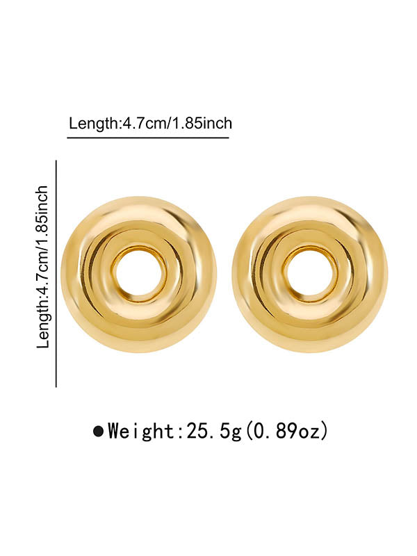 Geometric Hollow Drop Earrings