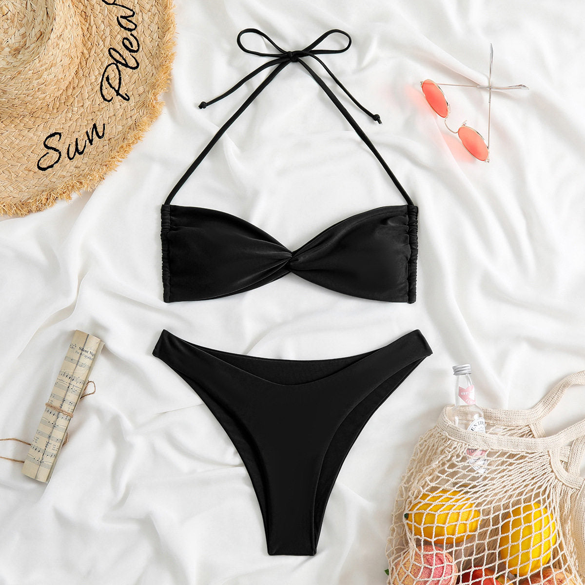 Bikini Set Women's Leopard Print Two-Piece Swimsuit