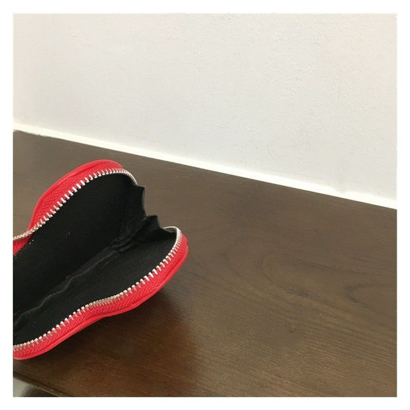 Cute Polka Dot Heart Coin Purse