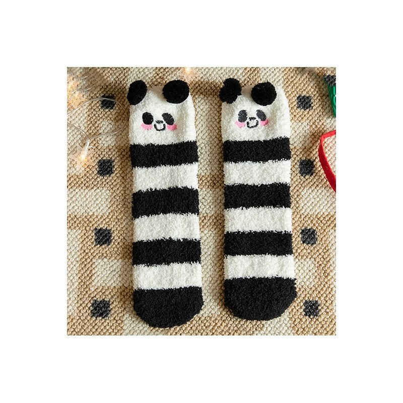 Christmas Lovely Coral Fleece Socks