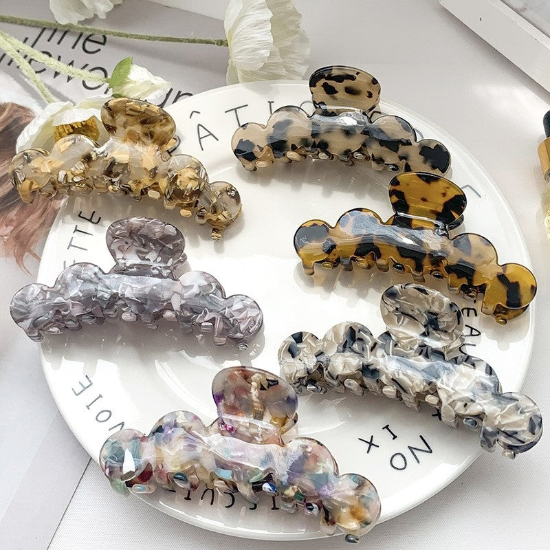 Colorful Marbled Hair Claw Clip