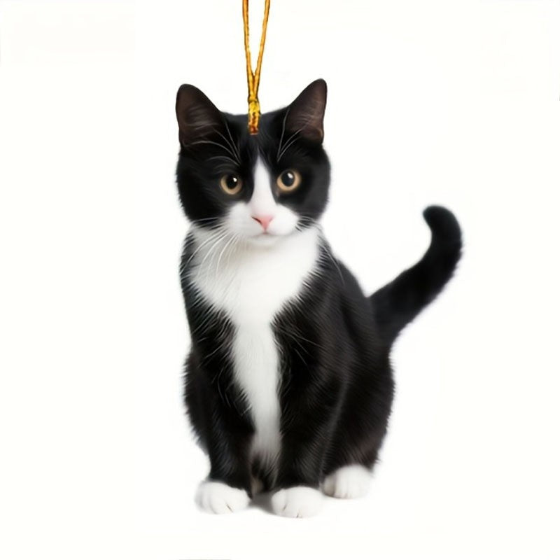 Black Acrylic Cat Wall Decor