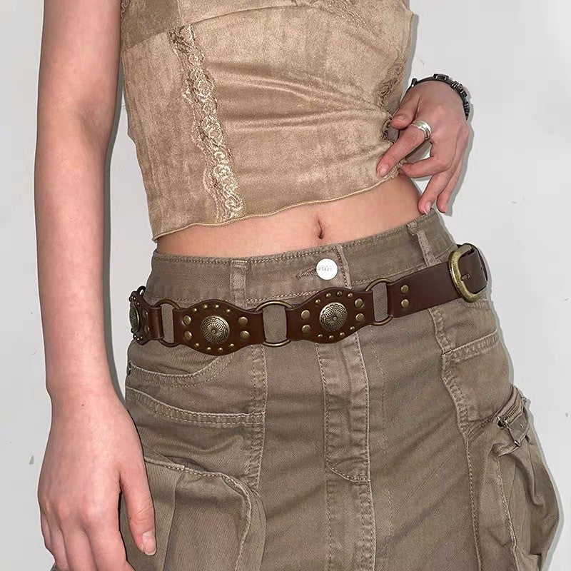 Fashion Matte Wide Edge Belt