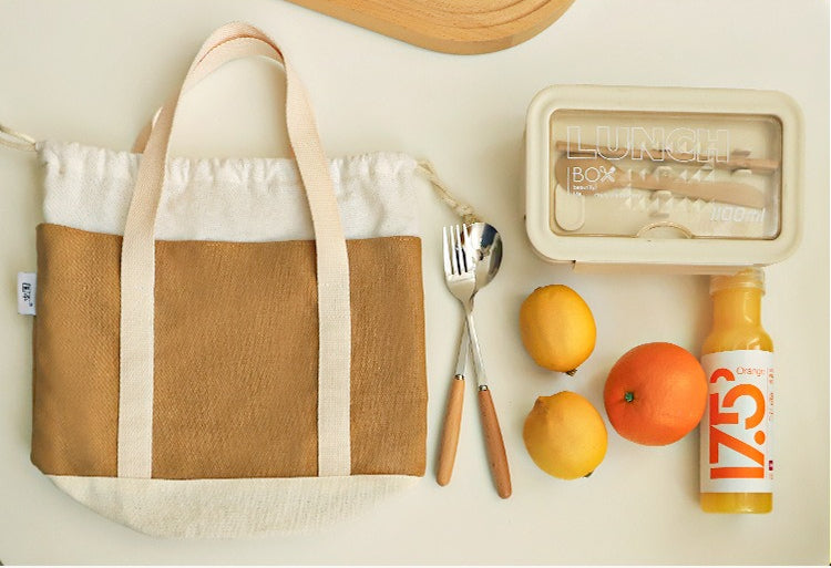 Insulated Lunch Bag with Drawstring