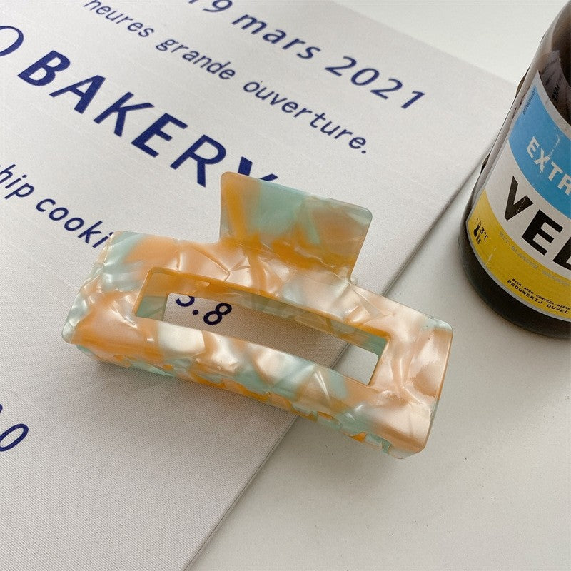 Color-Block Tie-Dye Claw Clip