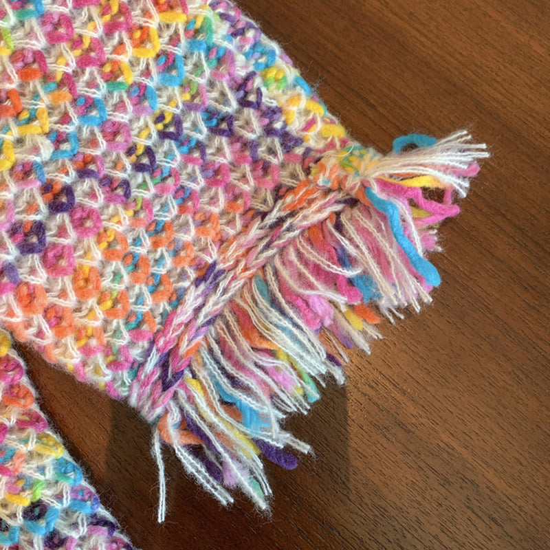 Designed Colorful Knitting Cardigan Sweaters