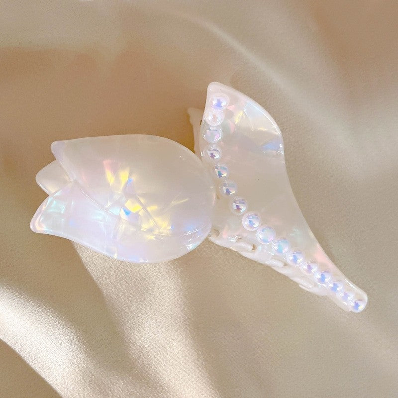 Rose Shaped Acetate Hair Claw Clip