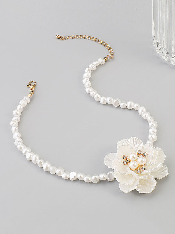 Three-Dimensional Flower Necklaces Accessories