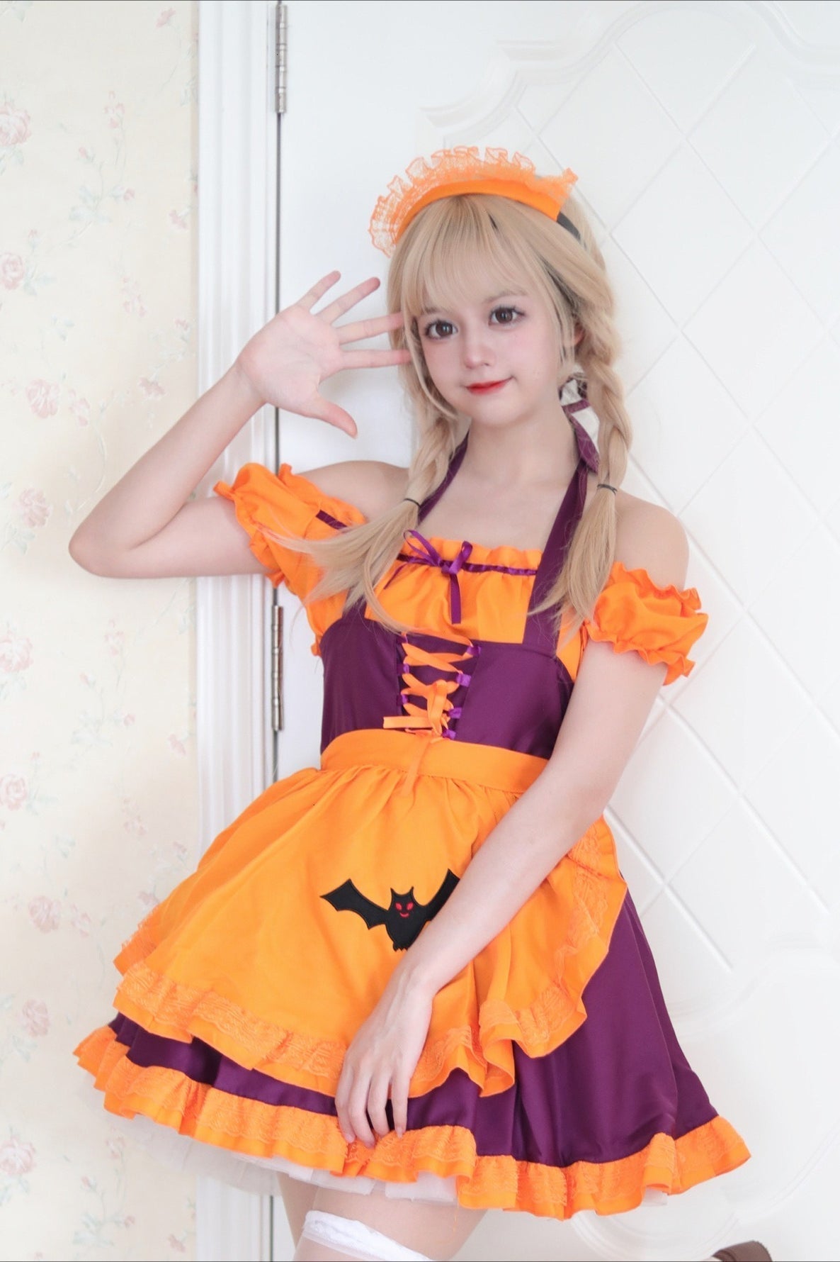 Vampire Bat Maid Cosplay Halloween Costume