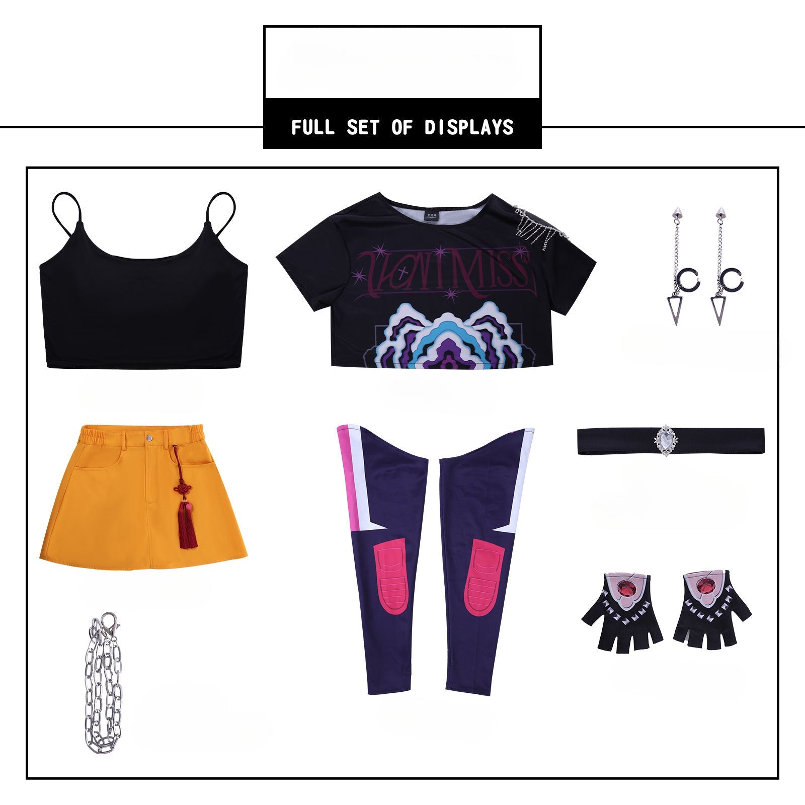 K-POP Demon Hunter Girl Group Cosplay Costume – Lumimira Zoey Outfit