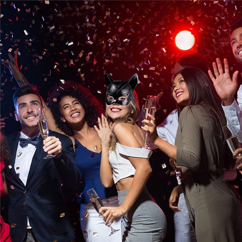 Party Catwoman Latex Half Face Mask