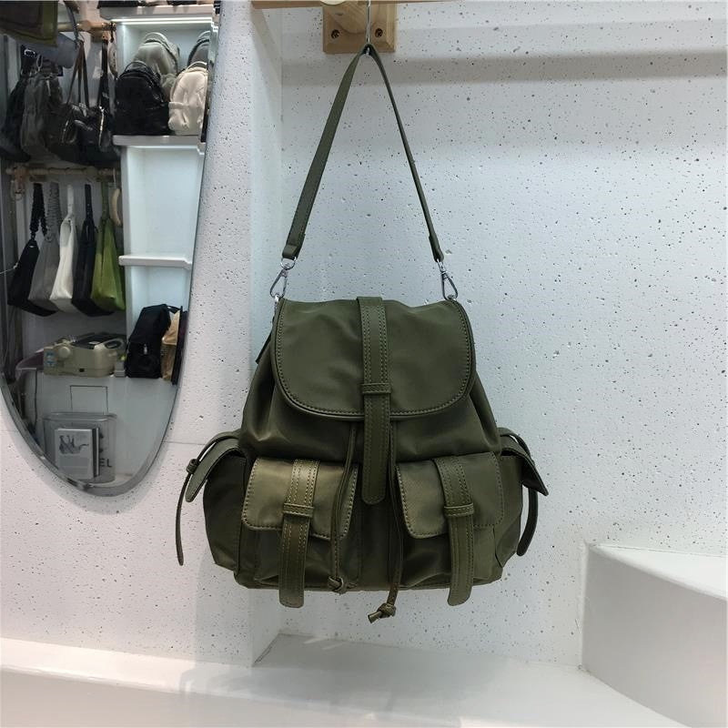 Nylon Multi Pocket Lightweight Backpack