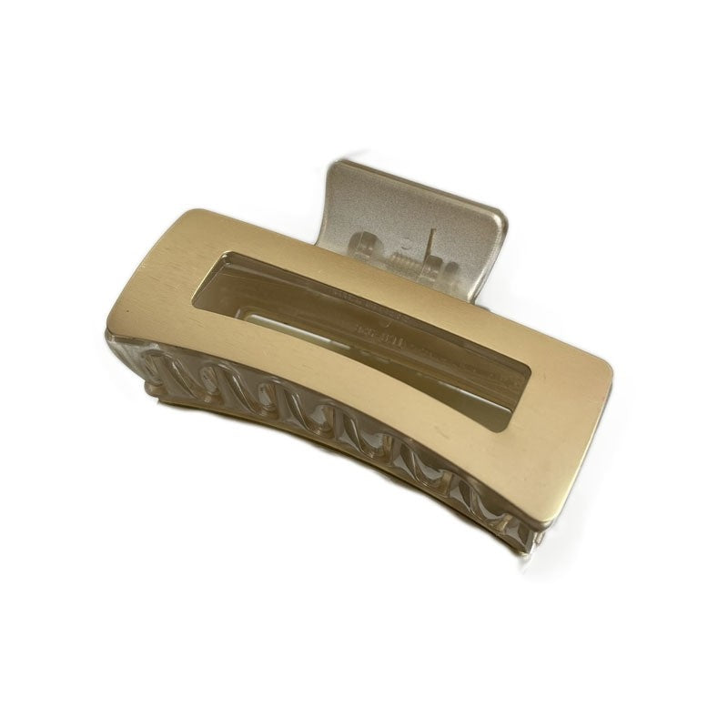 Vintage Metallic Pearl Hair Claw Clip