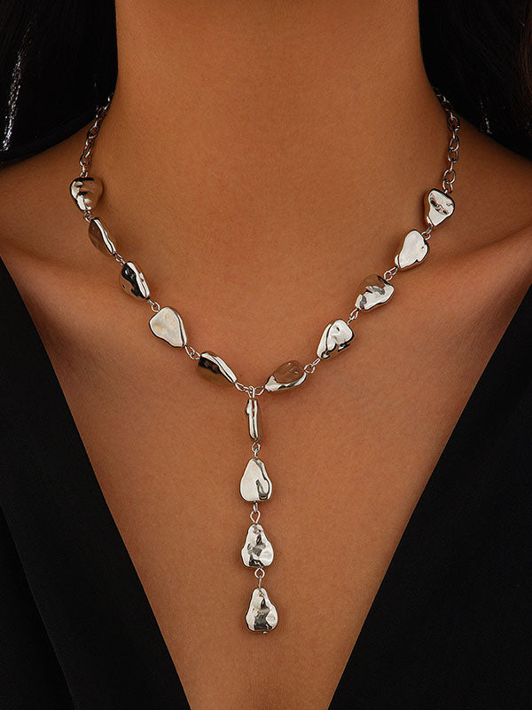Chains Geometric Split-Joint Dainty Necklace Necklaces Accessories