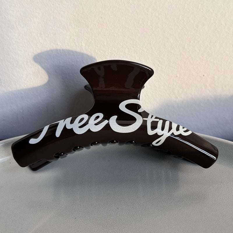 Letter Printed Daily Hair Claw Clip