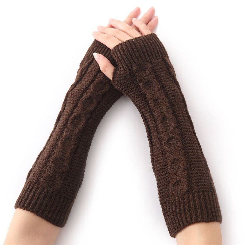 Knitted Thick Hemp Pattern Arm Sleeves