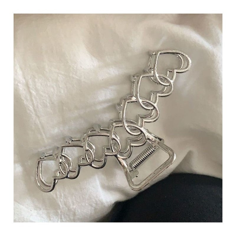 Chic Metal Star Heart Hair Claw Clip