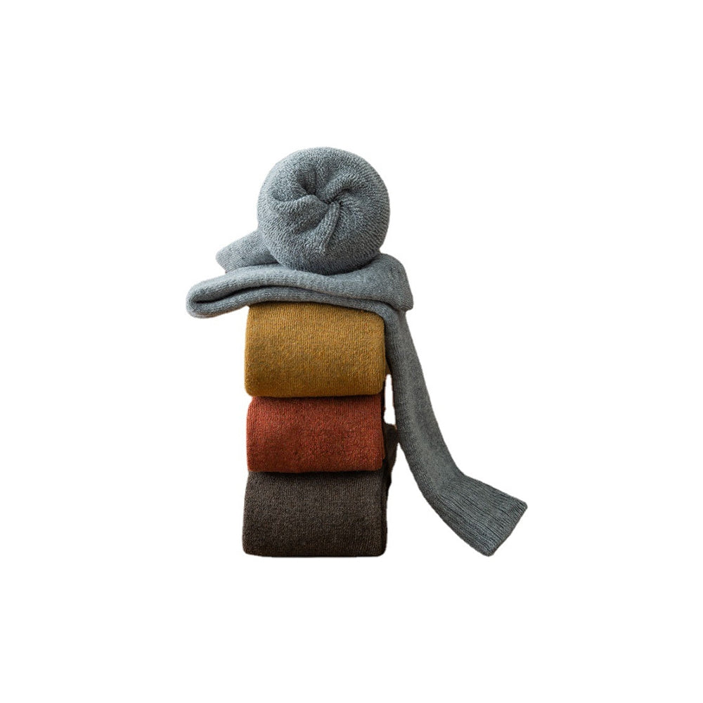 Casual Solid Skinny Sweat-Absorbing Keep Warm Solid Color Socks Accessories