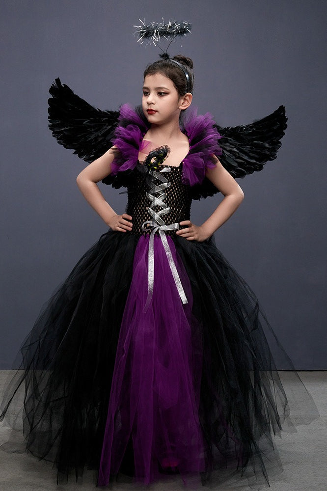 Winged Witch Kid Halloween Costume