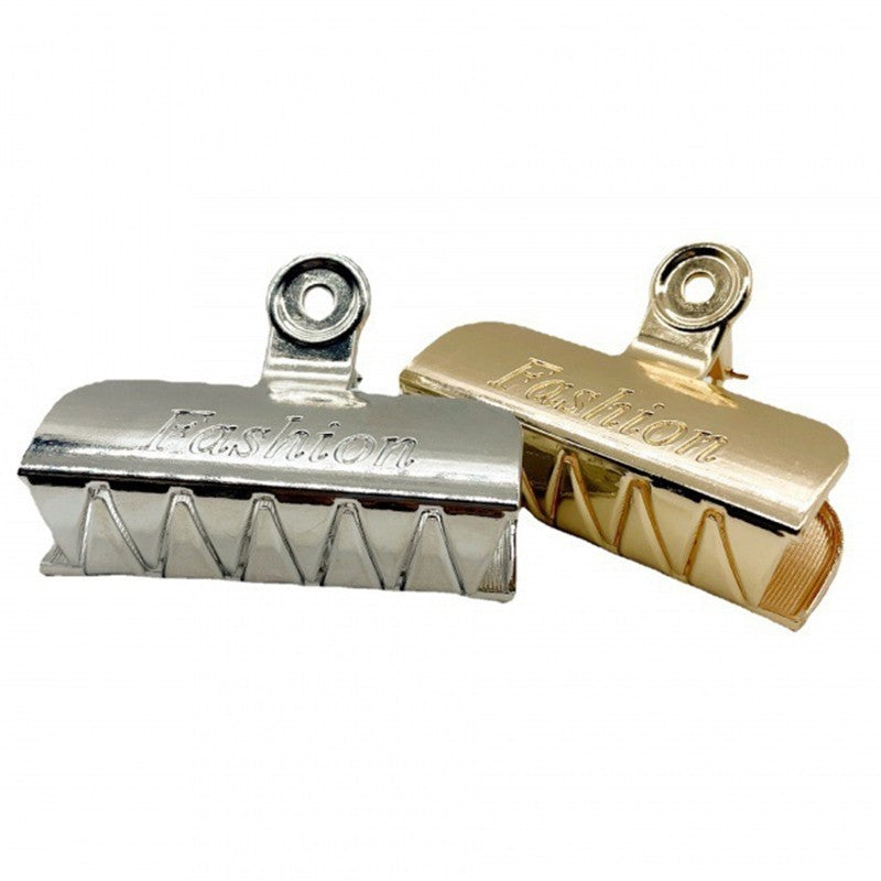 Chic Metallic Geometric Hair Claw Clip