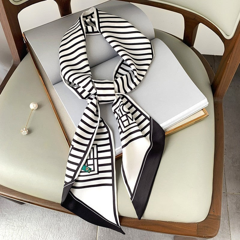 Malaysian Print Square Silk Scarf