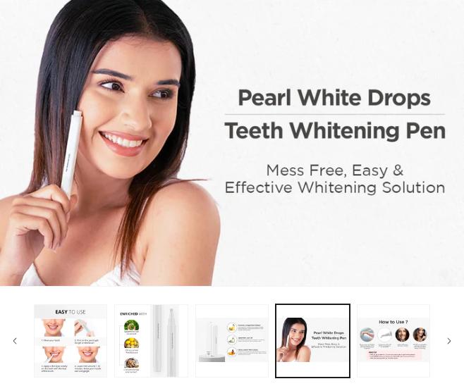 Pearl White Pen - A Whiter Smile in 30 Seconds - 1+1 FREE