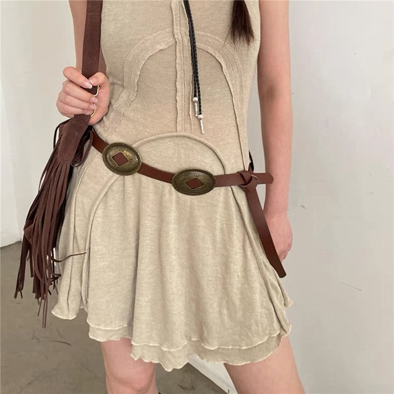 Fashionable PU Wide Belt