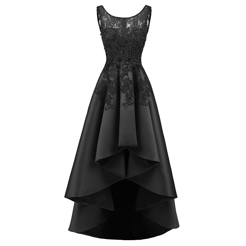 Elegant Black Evening Dress – Formal Banquet Gown for Graduation & Party