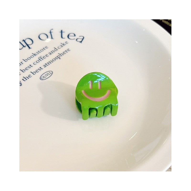 Acrylic Smiley Mini Hair Claw Clip