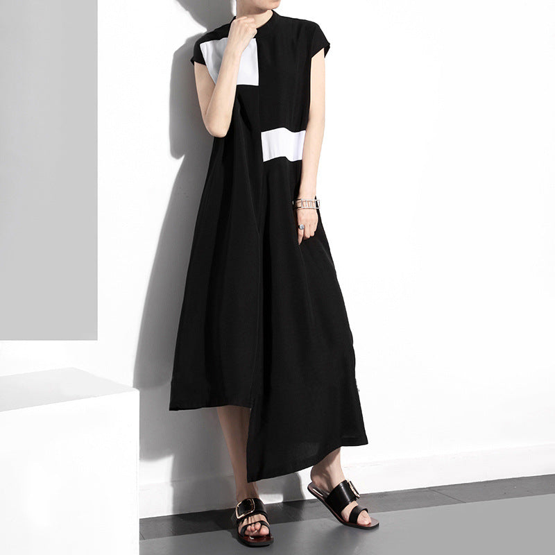 Designed Summer Irregular Women Midi Dresses-Dresses-Black-One Size-Free Shipping at meselling99