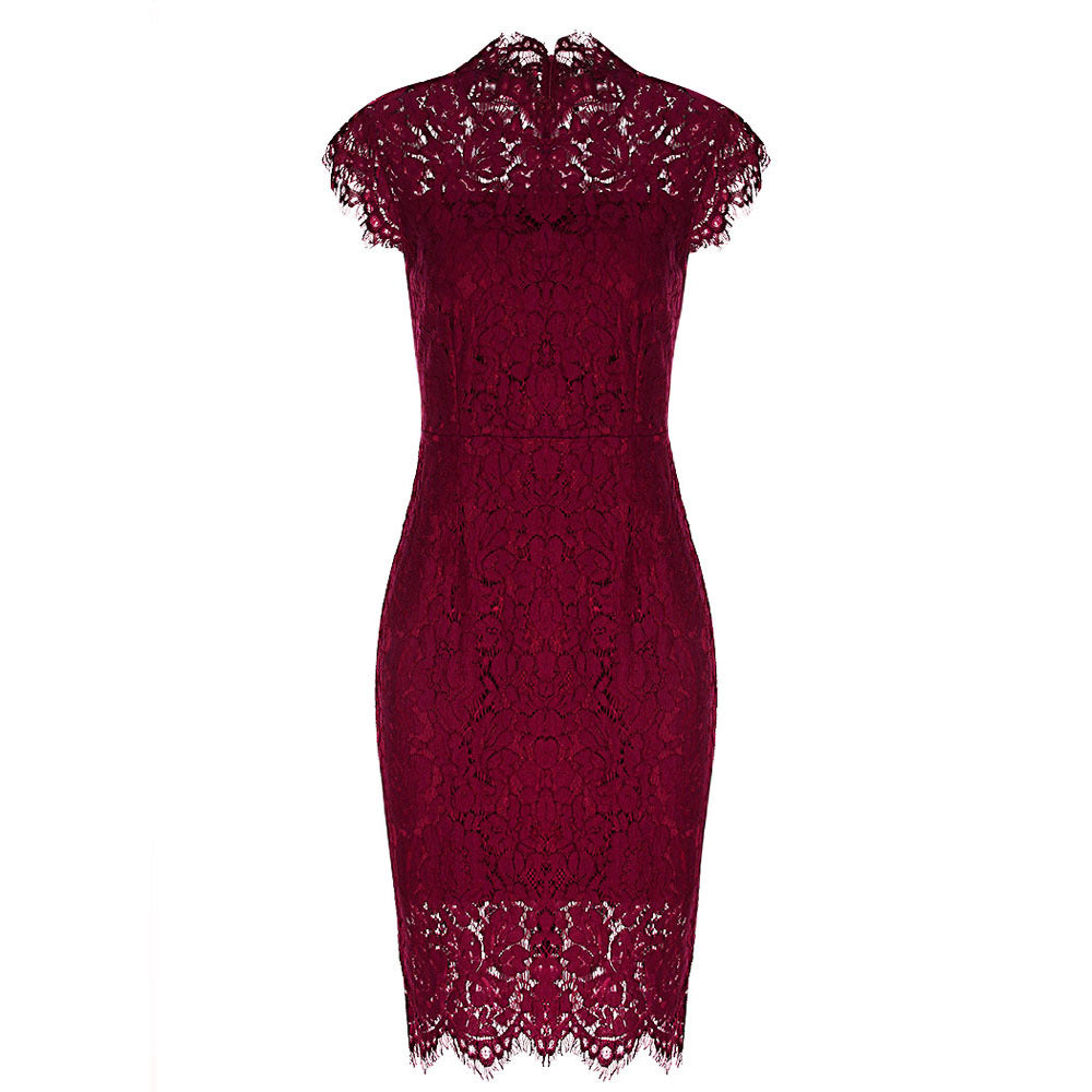 Sexy Lace Sleeveless Bodycon Sheathe Mini Dresses-Dresses-Free Shipping at meselling99