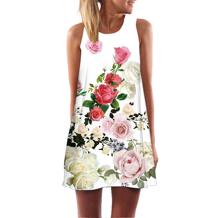 Summer Casual Sleeveless Short Dresses