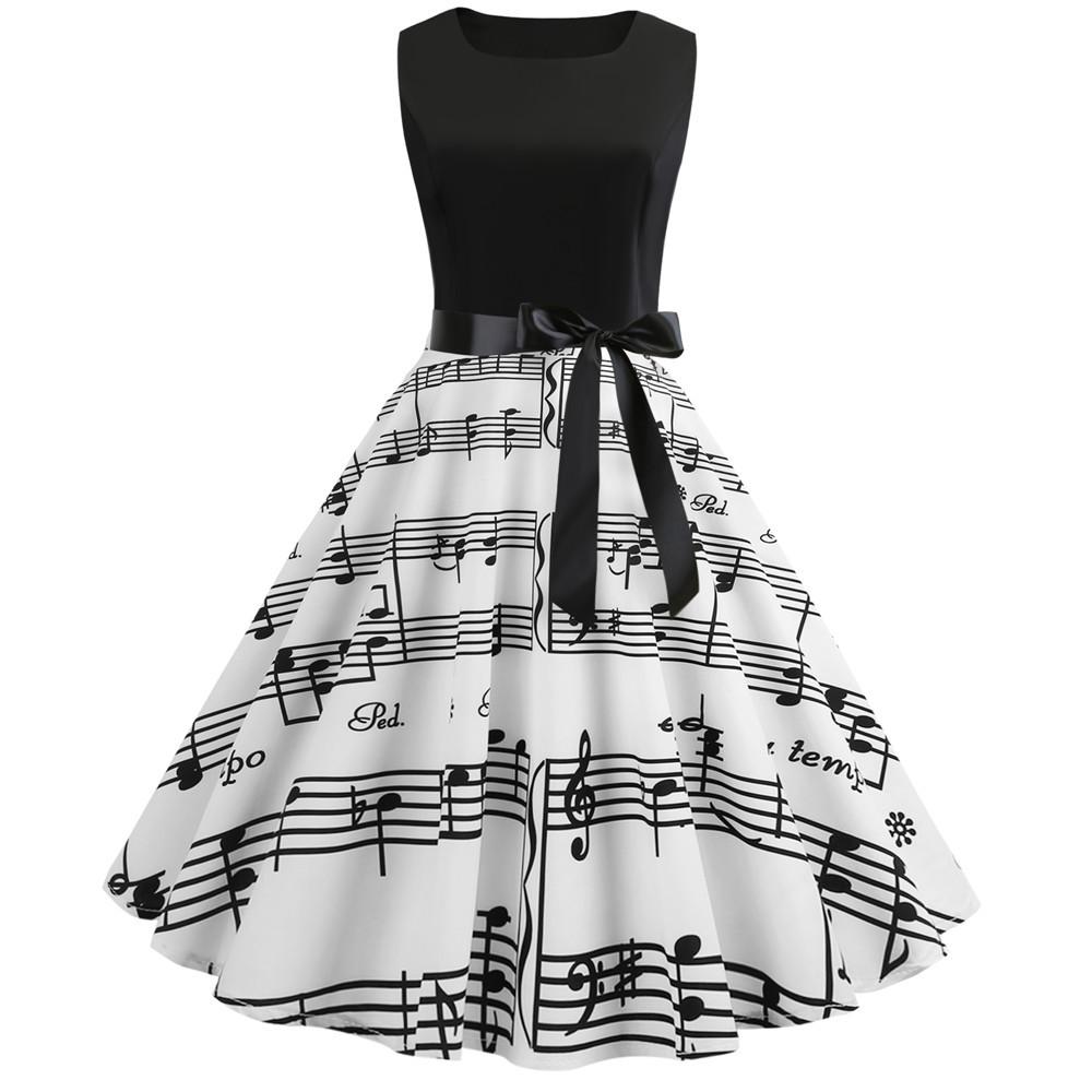 Summer Women Musical Not Sleeveless Dresses--Free Shipping at meselling99