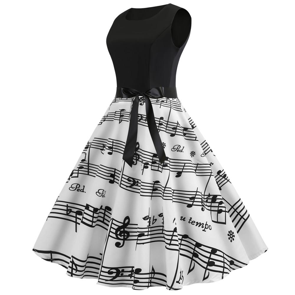 Summer Women Musical Not Sleeveless Dresses--Free Shipping at meselling99