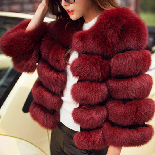 Fashion Faux Fur Short Coat for Women