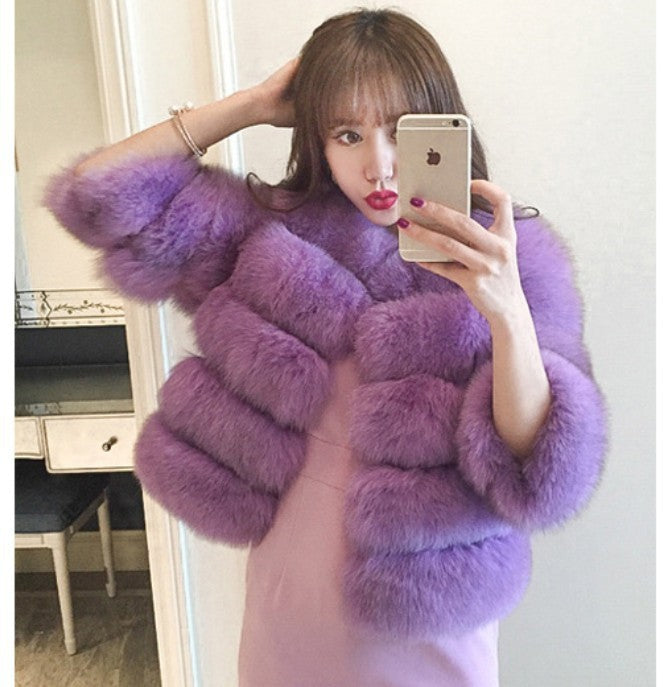 Fashion Faux Fur Short Coat for Women