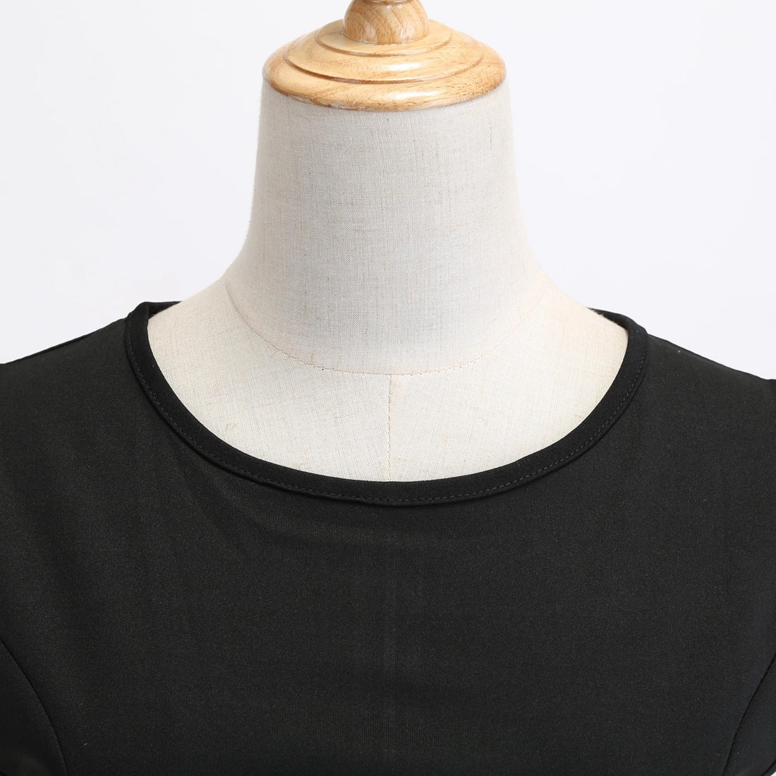 Red Plus Sizes Round Neck Polk Dot Dresses-Vintage Dresses-Free Shipping at meselling99