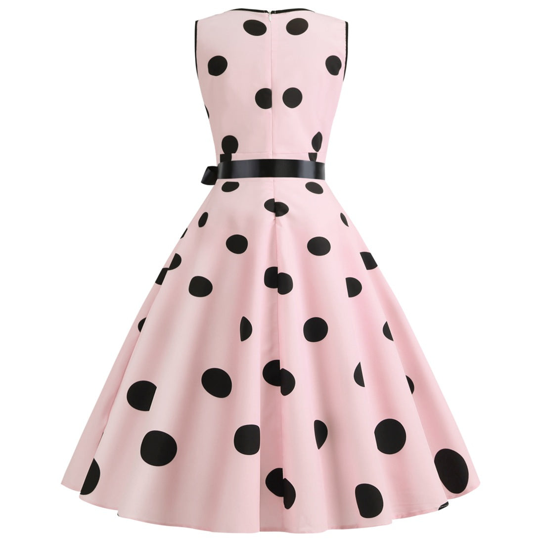 Summer Sleeveless Polka Dot Dresses-Dresses-Free Shipping at meselling99