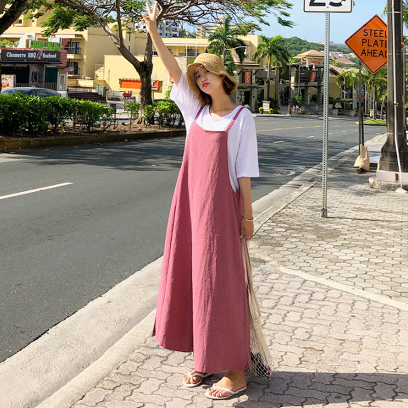 Casual Linen Women Jumpsuits