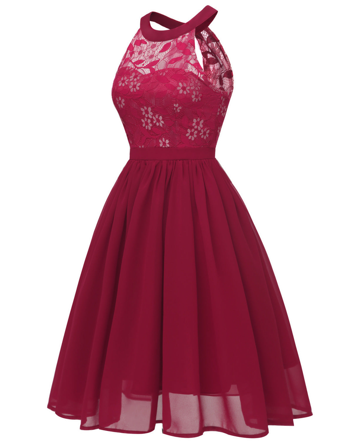 Sexy Summer Chiffon Lace Dresses-Dresses-Free Shipping at meselling99