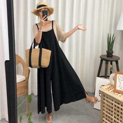 Casual Linen Women Jumpsuits