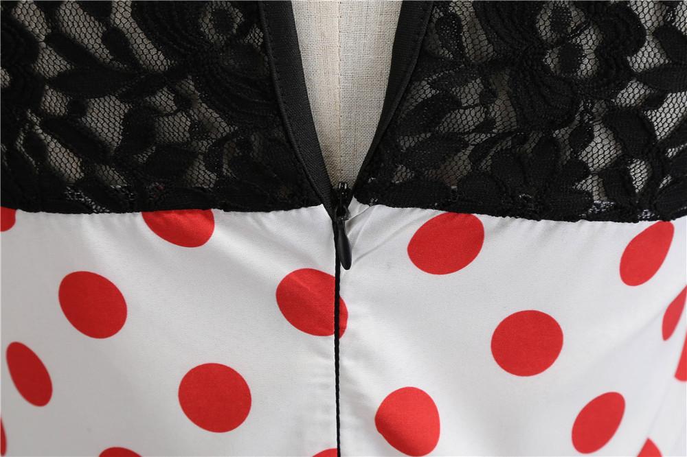 Summer Vintage Dot Print Sleeveless Dresses--Free Shipping at meselling99