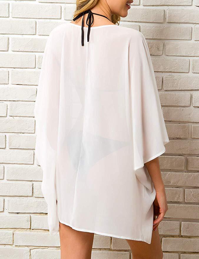 Summer Casual Chiffon Holiday Sun Proof Cover Ups