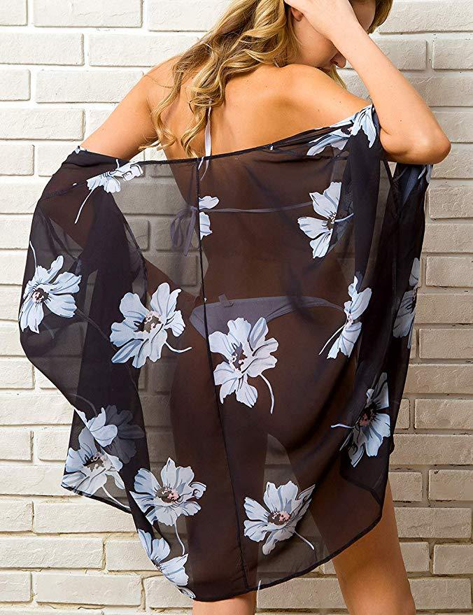 Summer Casual Chiffon Holiday Sun Proof Cover Ups