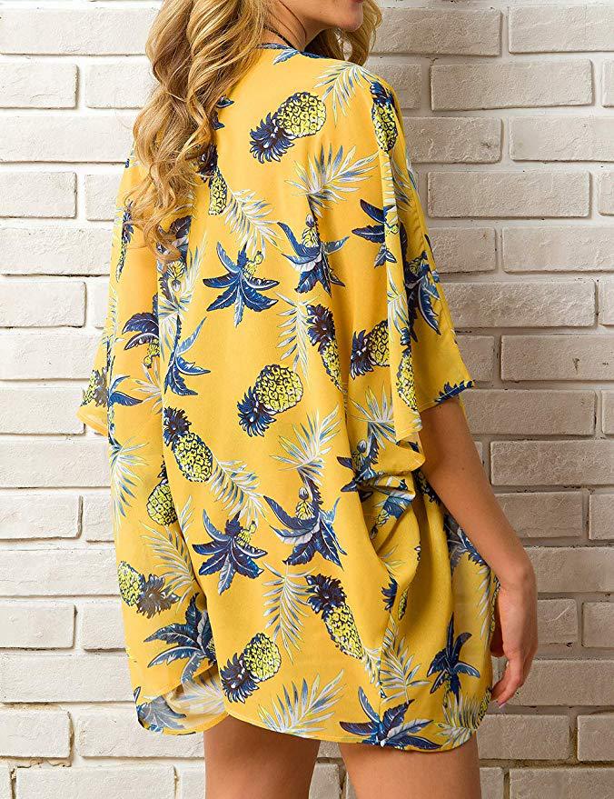 Summer Casual Chiffon Holiday Sun Proof Cover Ups