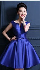 Elegant women short party dresses/Bridesmaid Dresses-Dresses-Navy Blue-US2-Free Shipping at meselling99
