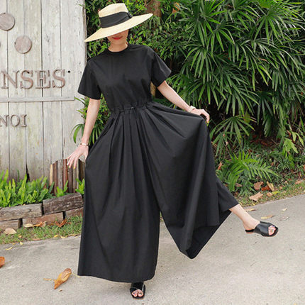 Casual Linen Short Sleeves Women Jumpsuits